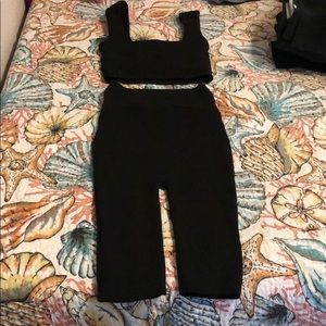 Black knit 2 piece set
